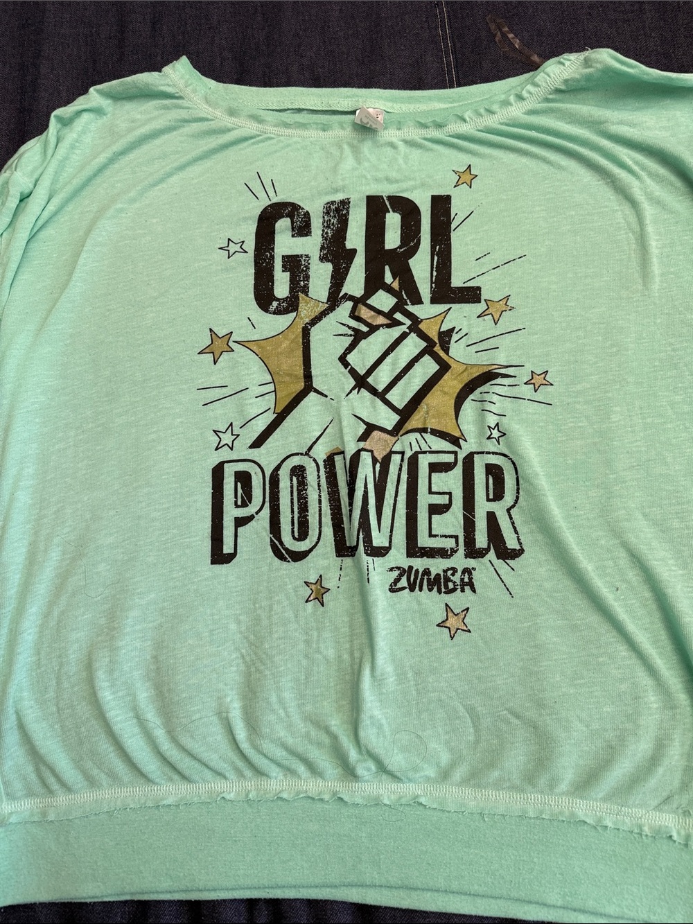 Zumba Fitness Mint Green WE AR Graphic Tee